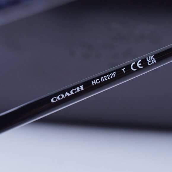 Coach HC6222F 5787 Square Eyeglasses 53mm - Transparent Blue - Picture 5 of 10